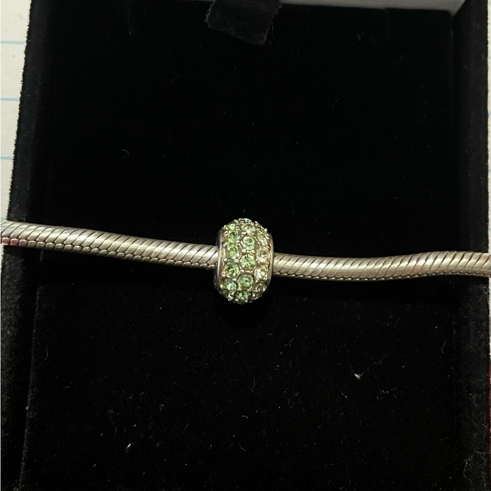 Blue&Green Crystal Chamilia Bead